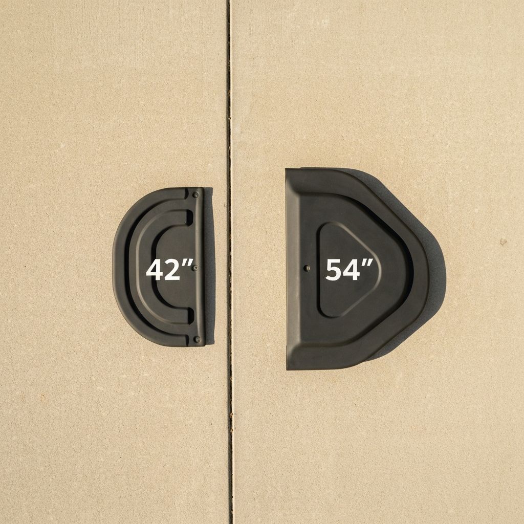 Lawn mower deck width comparison 42 inch vs 54 inch residential